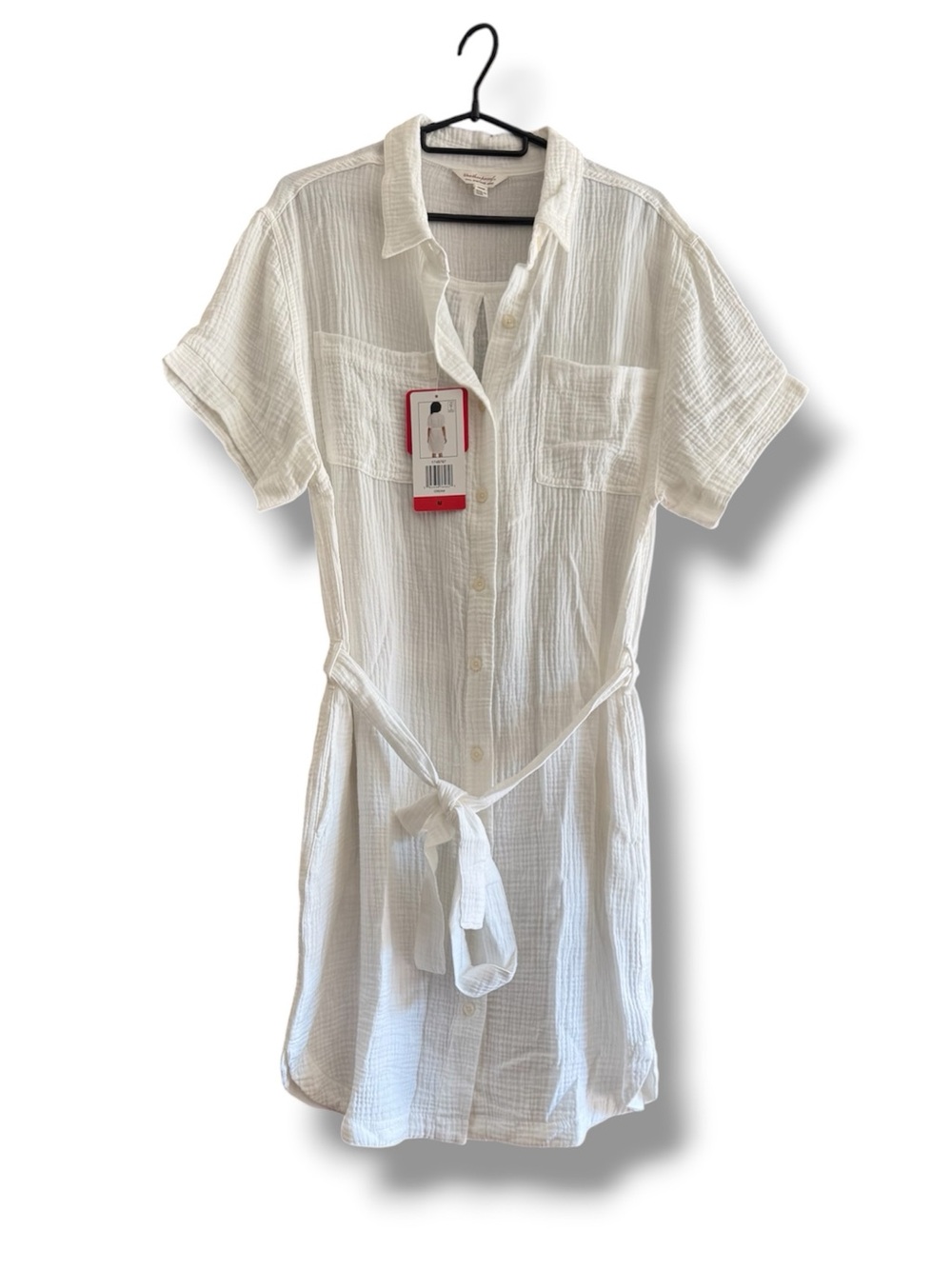 Weatherproof Vintage Womens' Gauze Dress with Belt - Picture 2 of 10